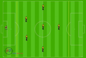 Sistema de Juego 1_2_3_1 Futbol Siete