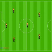 Futbol Siete. Sistema de Juego 1-3-1-2