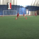 Soccer drills dribling and driving