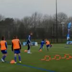Soccer drills, speed and losing your marker drill