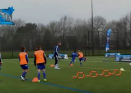 Soccer drills, speed and losing your marker drill